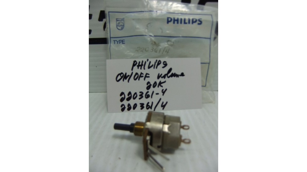 Philips 220361-4 on/off volume  controle 20 k.